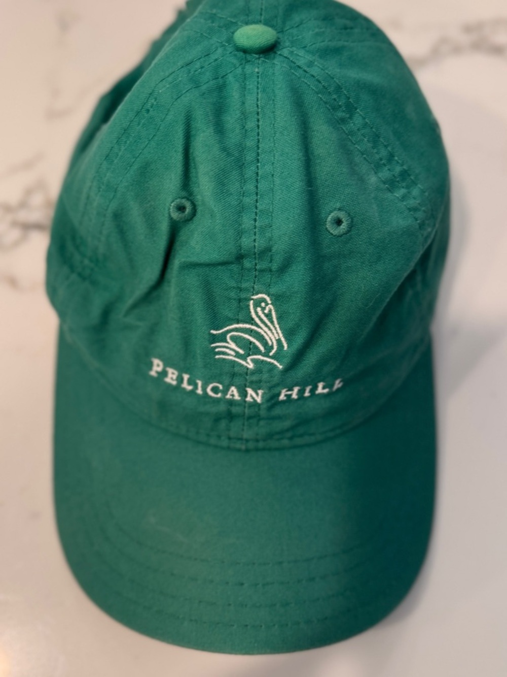 Pelican Hill Embroidered Pelican Logo Hat in Teal